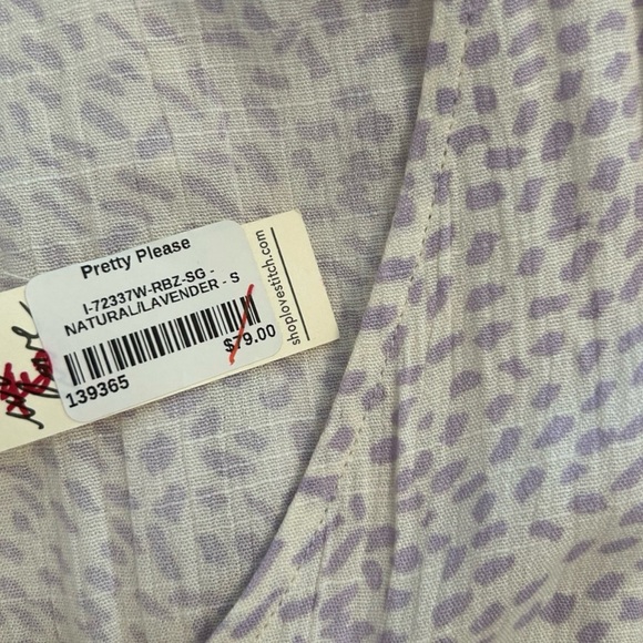 LoveStitch Fit & Flare Pretty Please Mini Dress V-Neck Floral NWT, Size Small - Picture 10 of 12